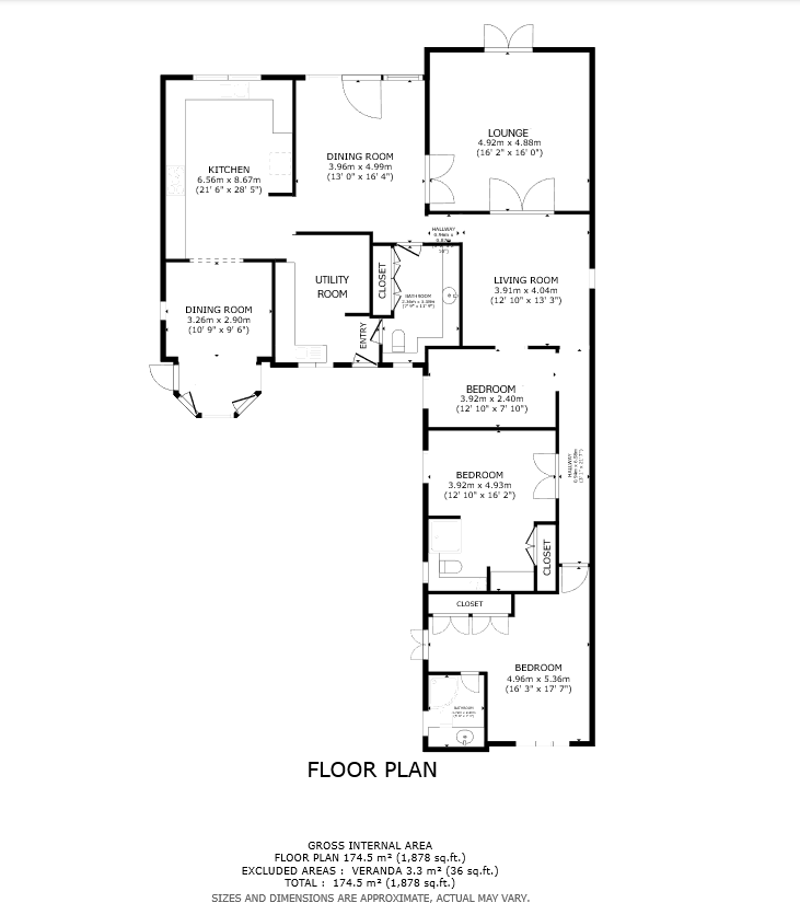 Kirkby Road, Ravenshead, Nottingham, Nottinghamshire, NG15 floorplan