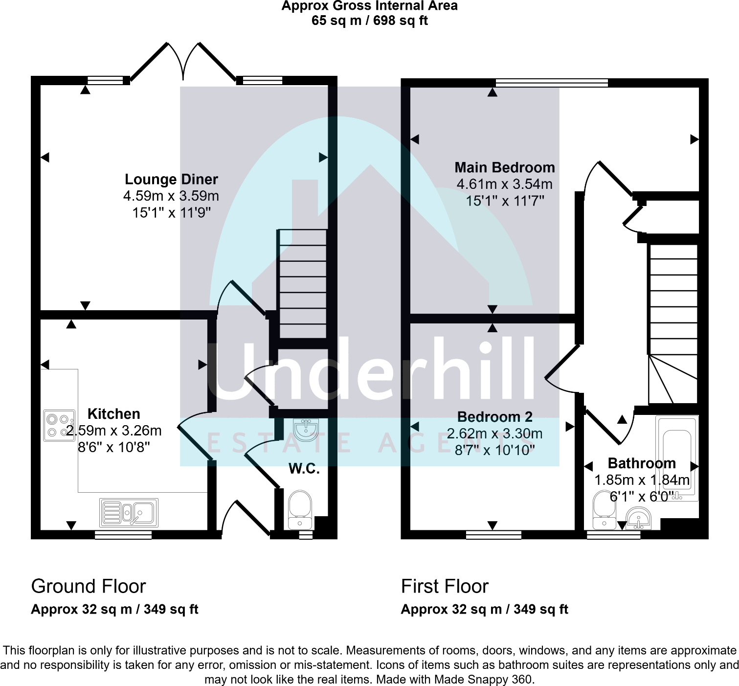 Elmdale, Marley Road, Exmouth floorplan