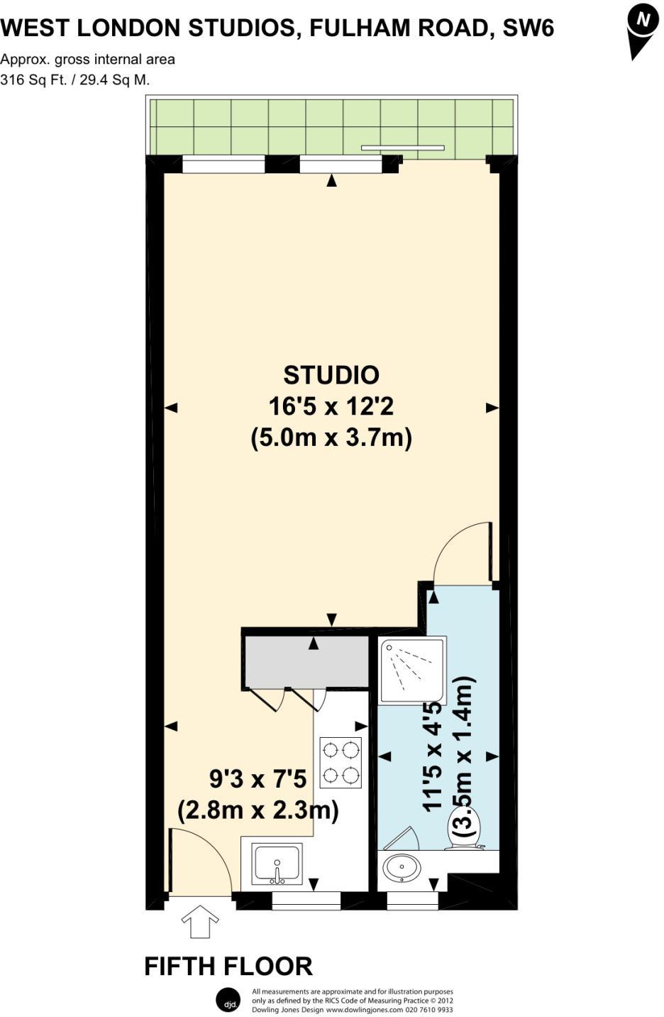 Fulham Road, London, SW6 floorplan