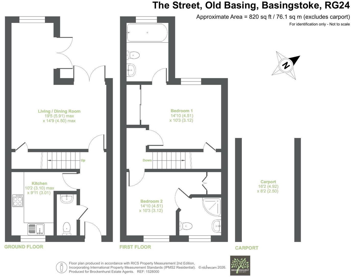 The Street, Old Basing RG24 7BY floorplan