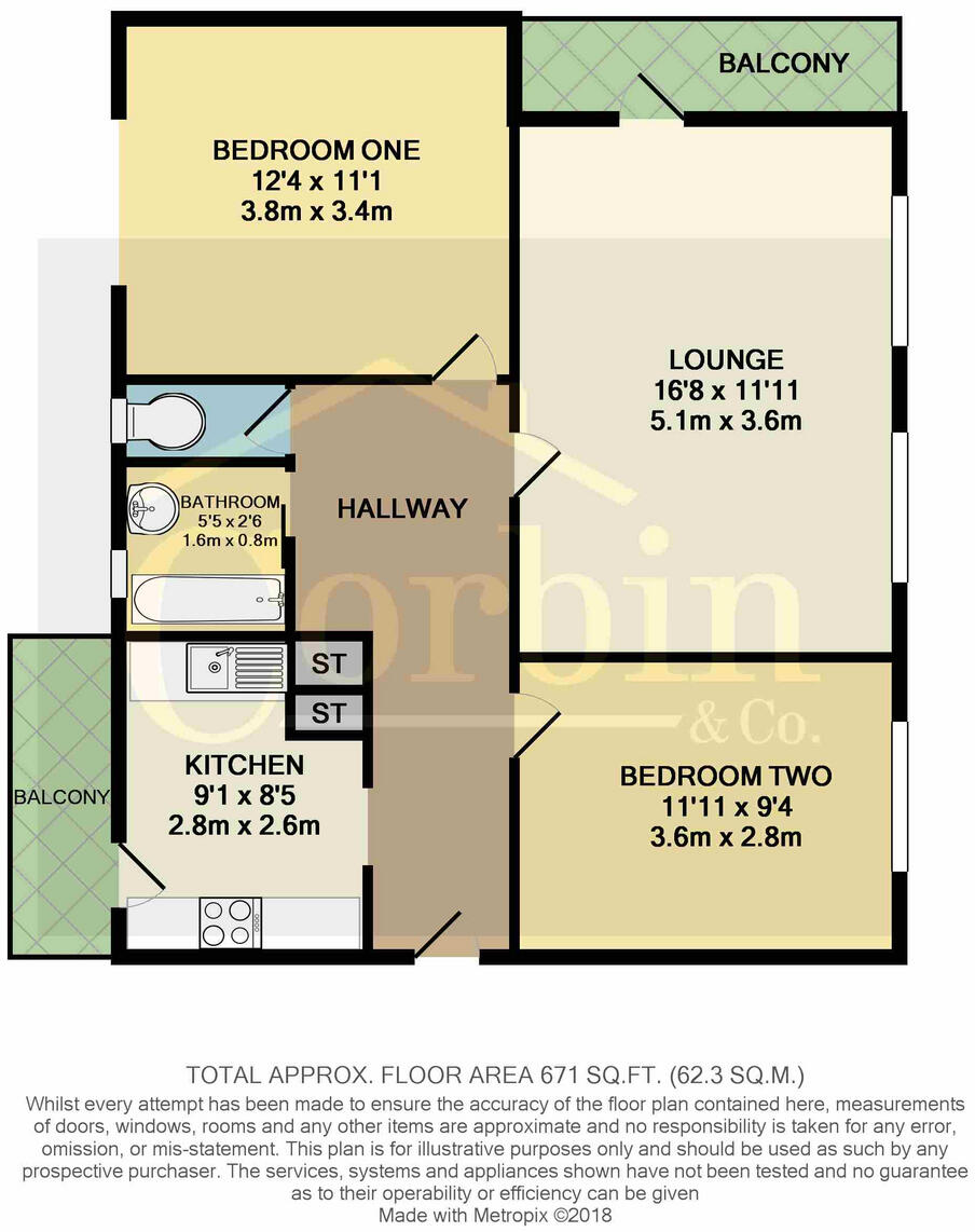 Holloway Avenue, Bournemouth, BH11 9 floorplan