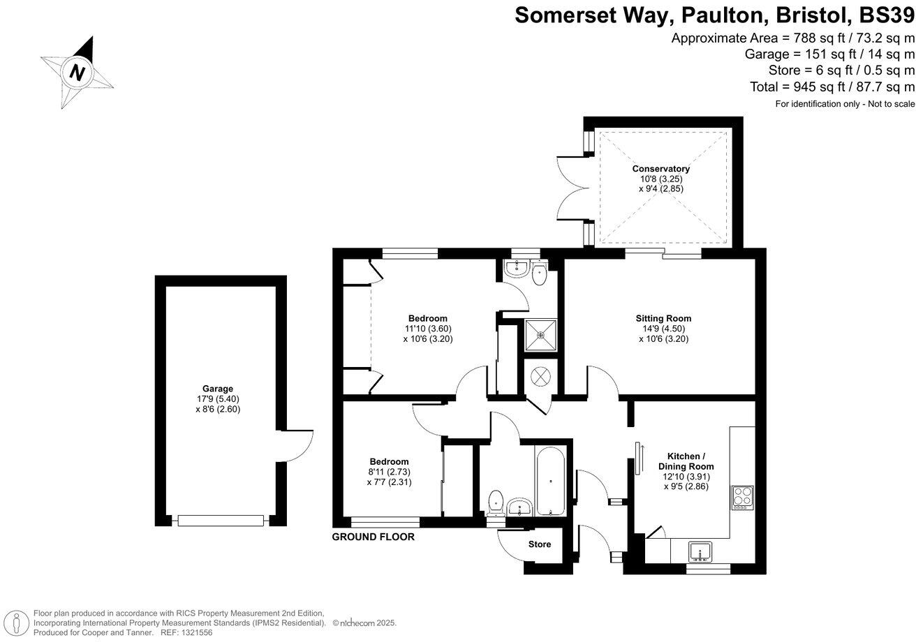 Somerset Way, Paulton, Bristol, BS39 floorplan