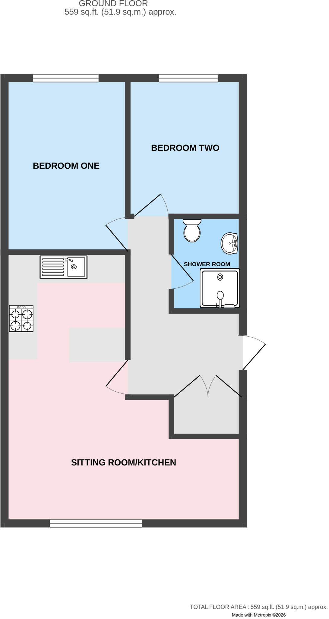 Hordley Road, Wellington, Telford, Shropshire, TF1 floorplan