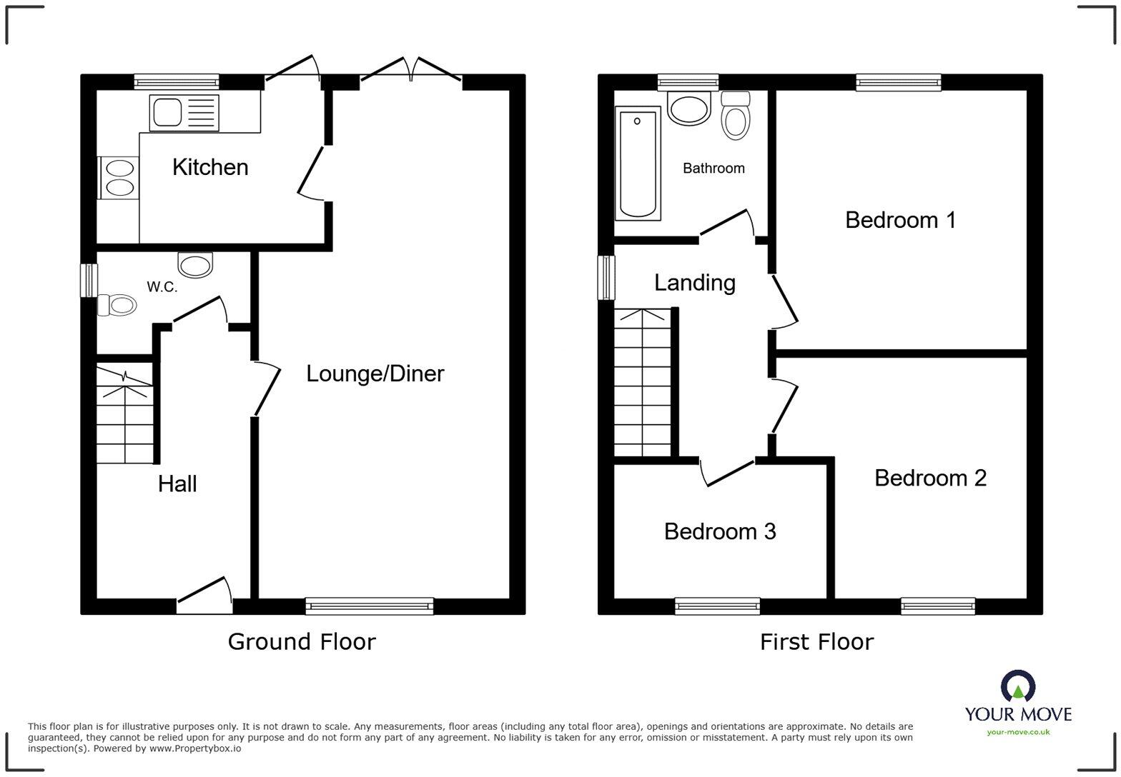 Frensham Drive, Nuneaton, Warwickshire, CV10 floorplan