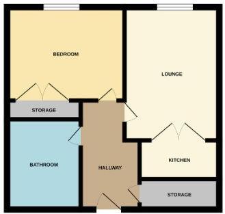 Flat 24 Burges Court, Station Road, Southend-on-Sea, Essex, SS1 3EP floorplan