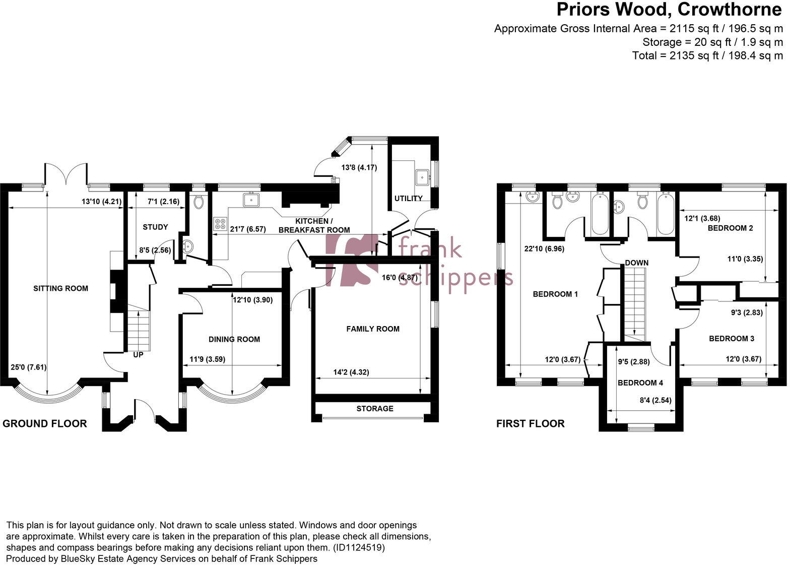 Priors Wood, Crowthorne, Berkshire RG45 6BZ floorplan