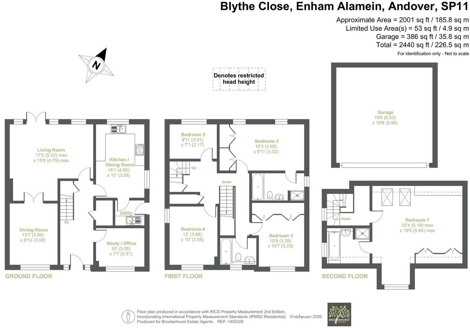 Blythe Close, Enham Alamein, Andover, SP11 6HX floorplan