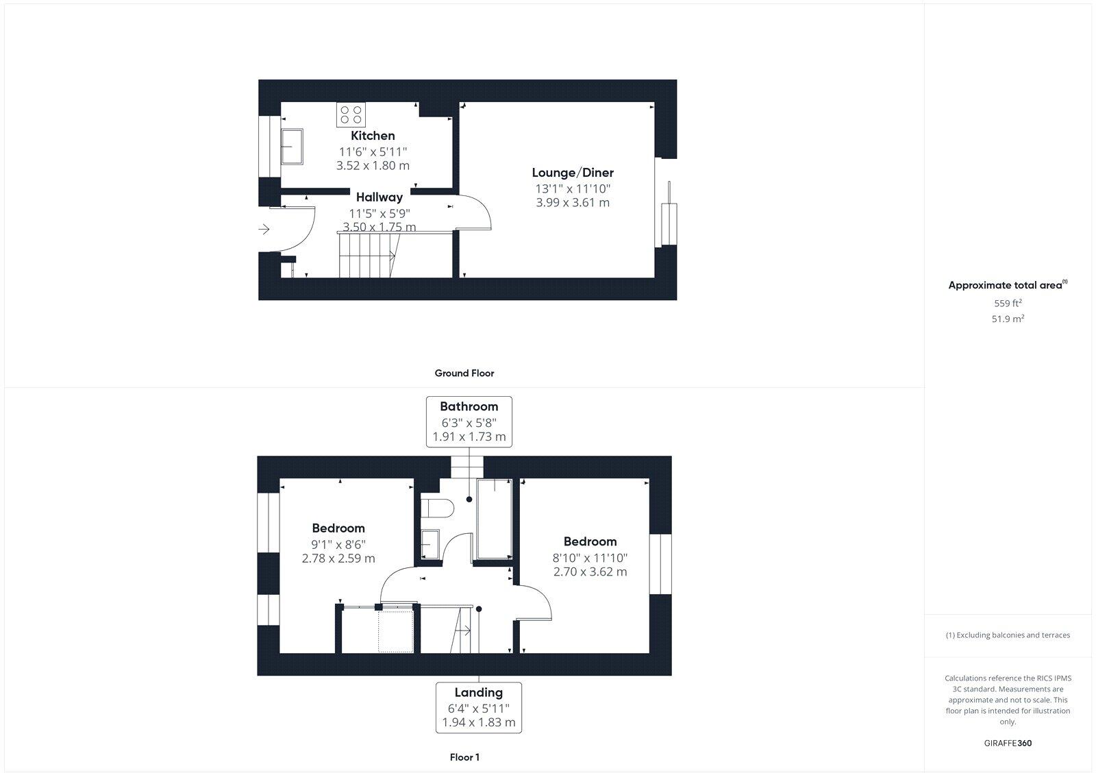 Ladysmith Close, Christchurch, Dorset, BH23 floorplan