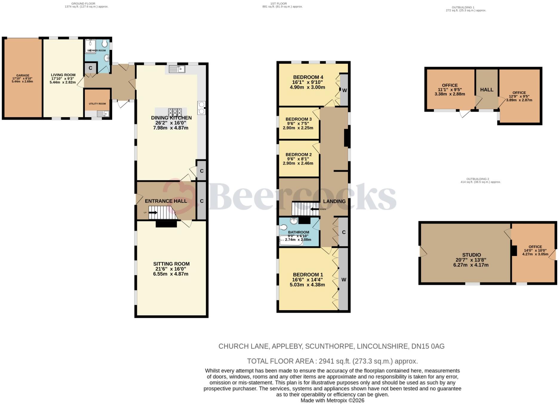 Church Lane, Appleby, Scunthorpe, Lincolnshire, DN15 0AG floorplan