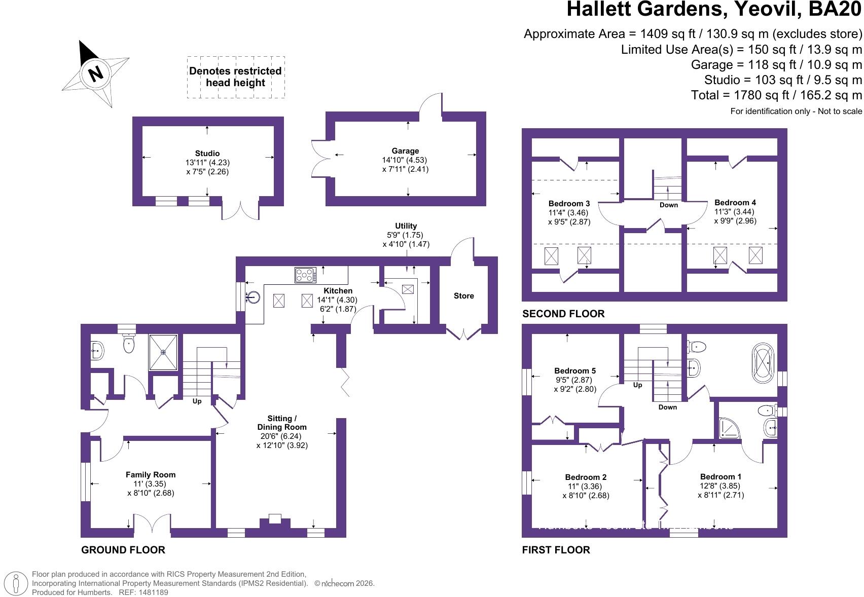 Hallett Gardens, Yeovil, Somerset floorplan