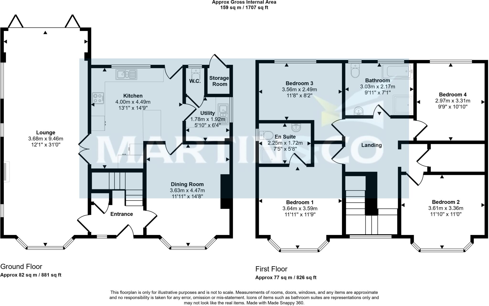 Poole, Dorset floorplan