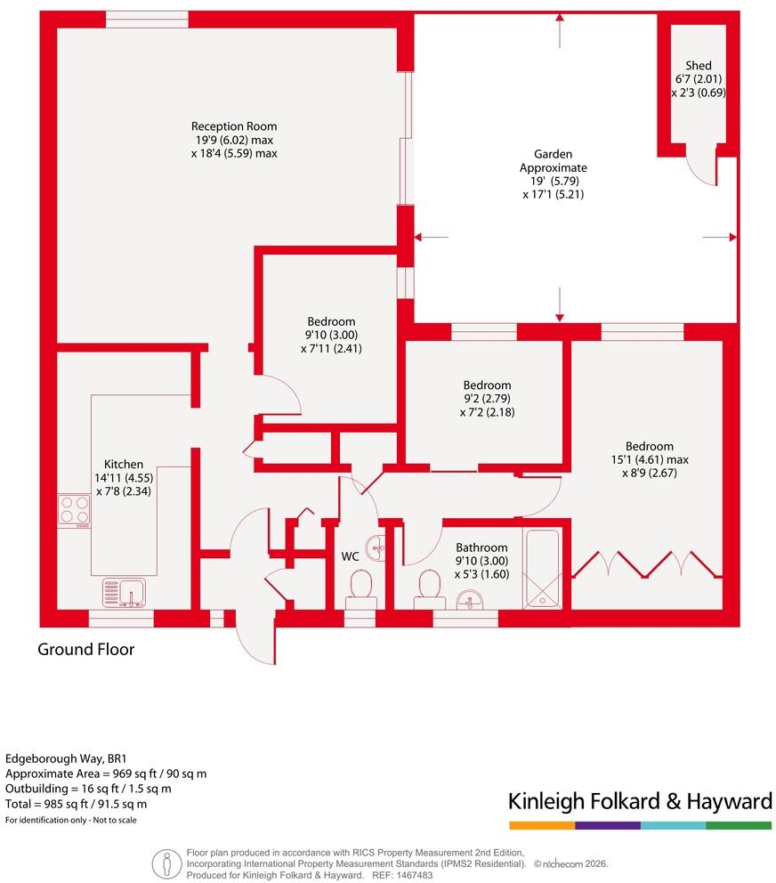 Edgeborough Way, Bromley, BR1 floorplan