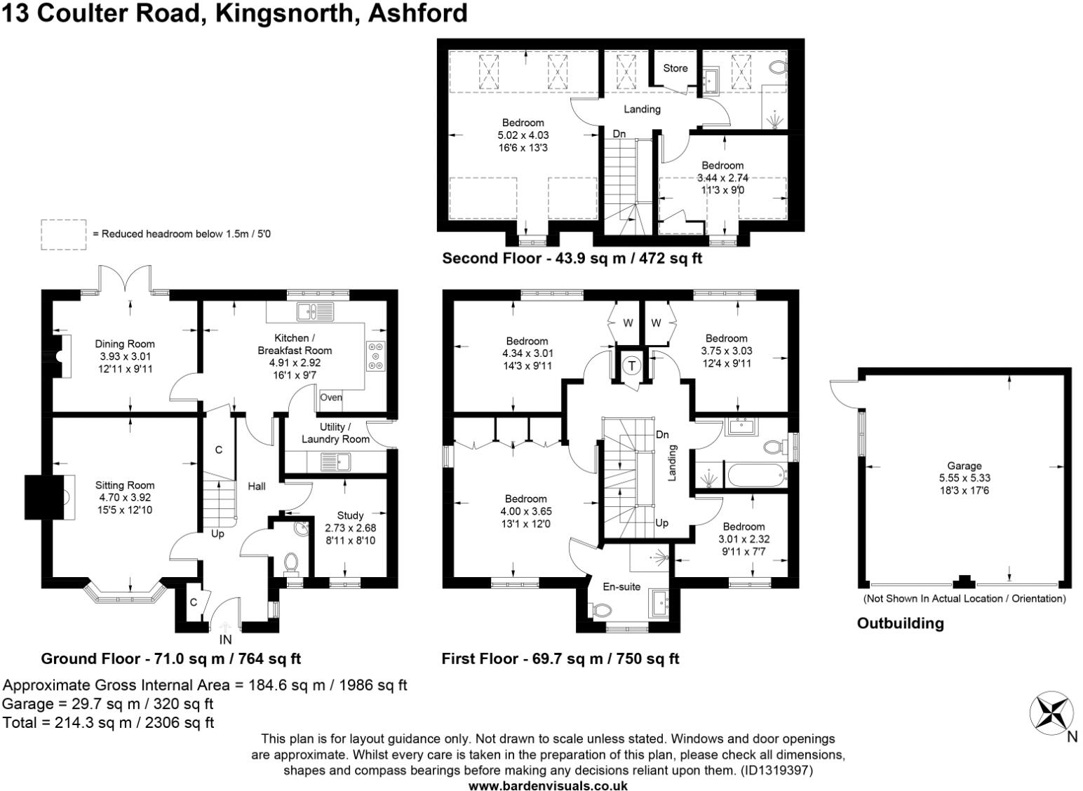 Coulter Road, Kingsnorth, Ashford, Kent, TN23 floorplan