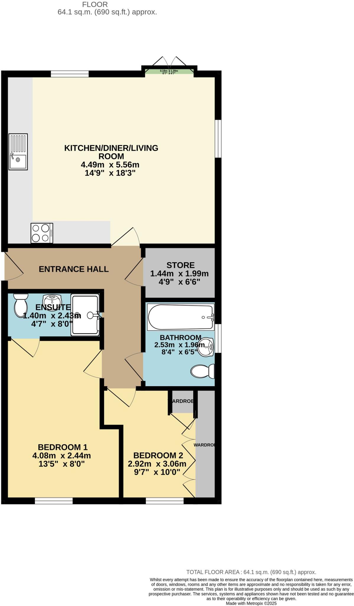 Laver Drive, Chesterfield, S41 floorplan