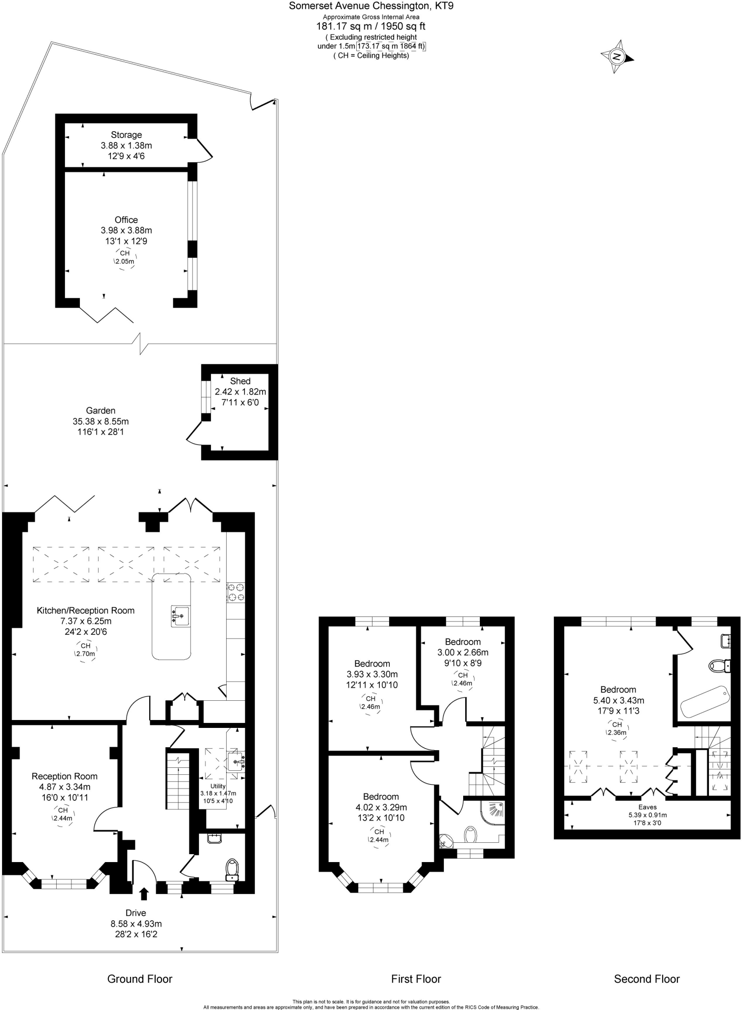 Somerset Avenue, Chessington floorplan