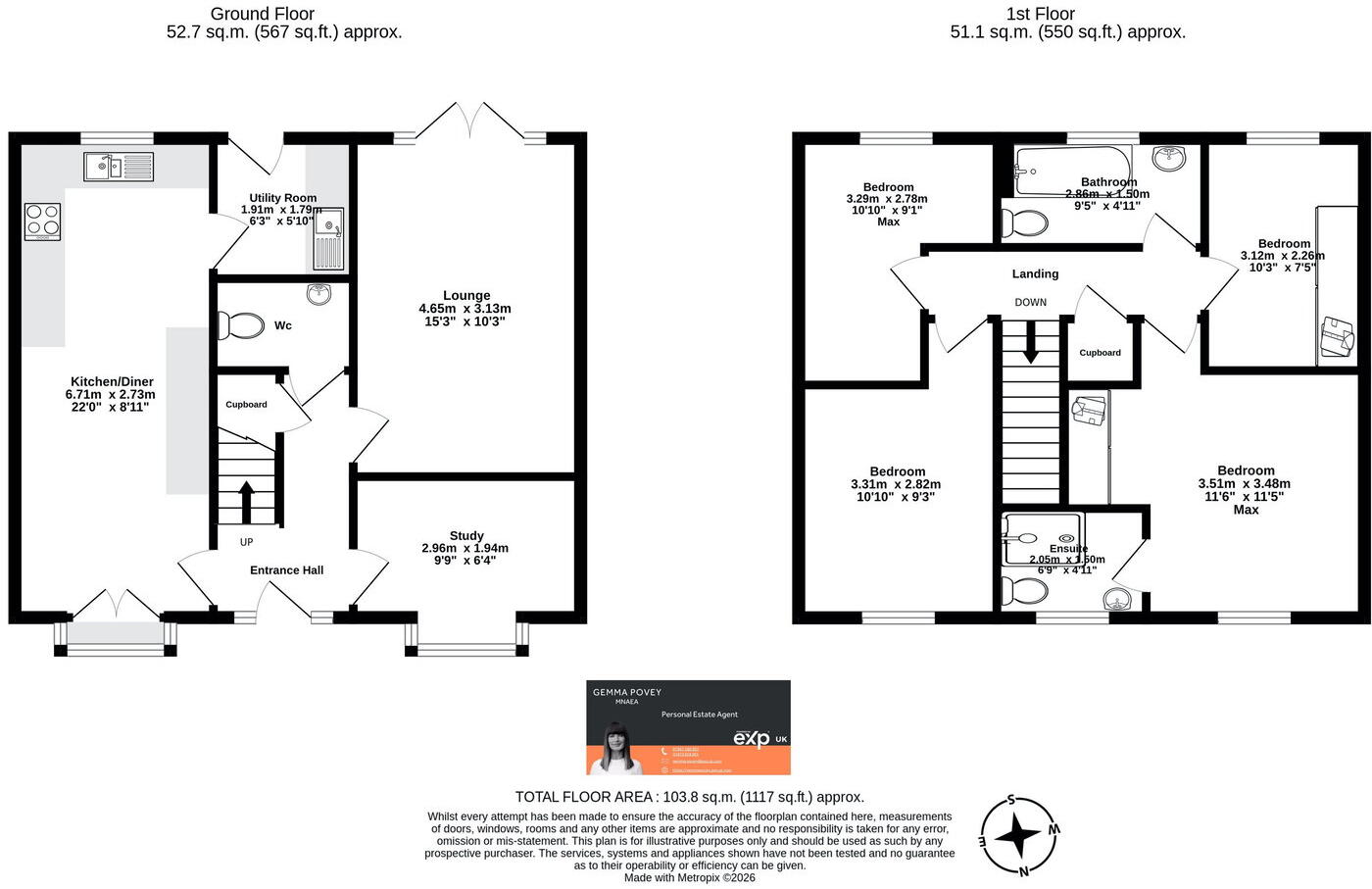 Mountain View, 9 The Green, Crickhowell, Powys, NP8 1EX floorplan