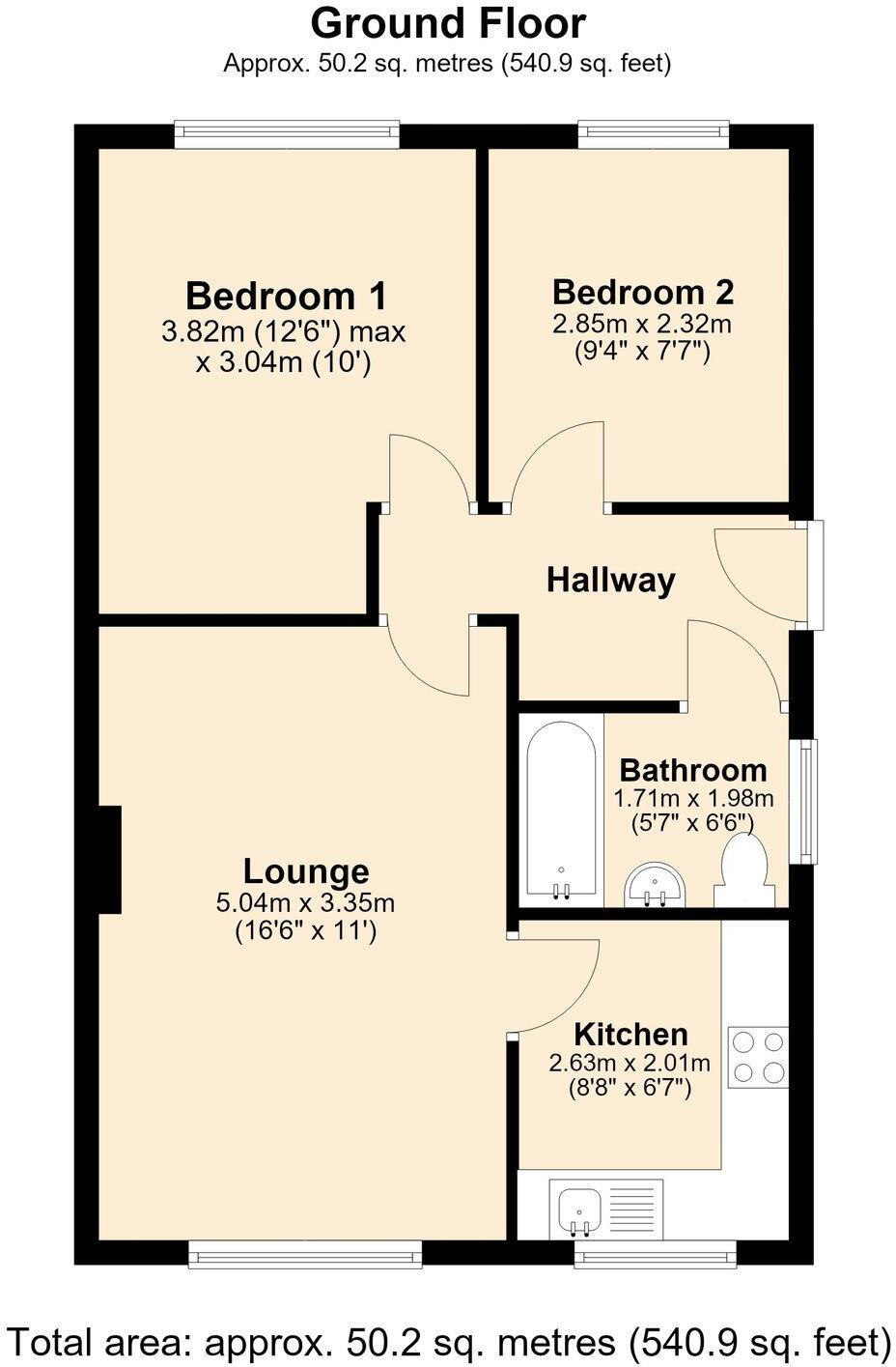 Roundhill Way, Loughborough, LE11 floorplan