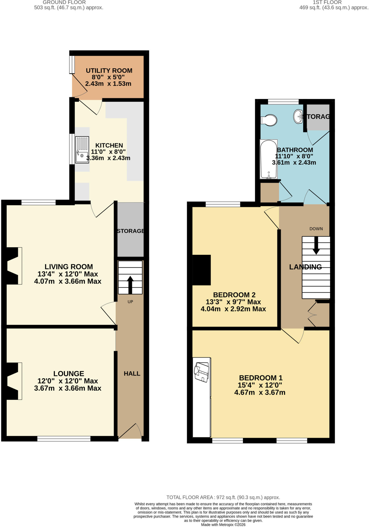 Bond Street, Northwich floorplan