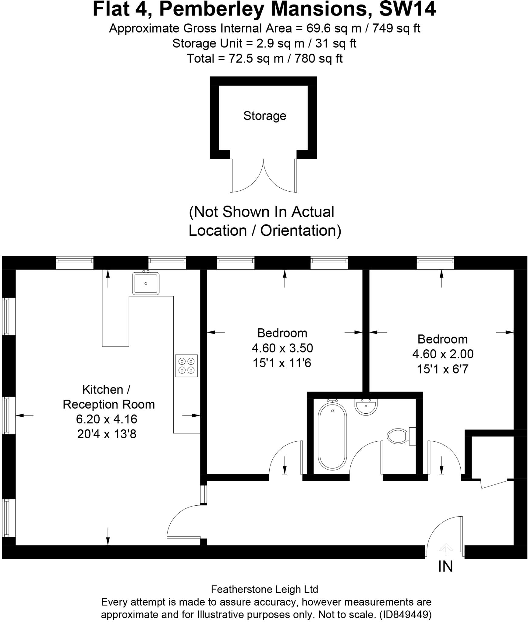 Richmond Park Road, East Sheen, London, SW14 floorplan
