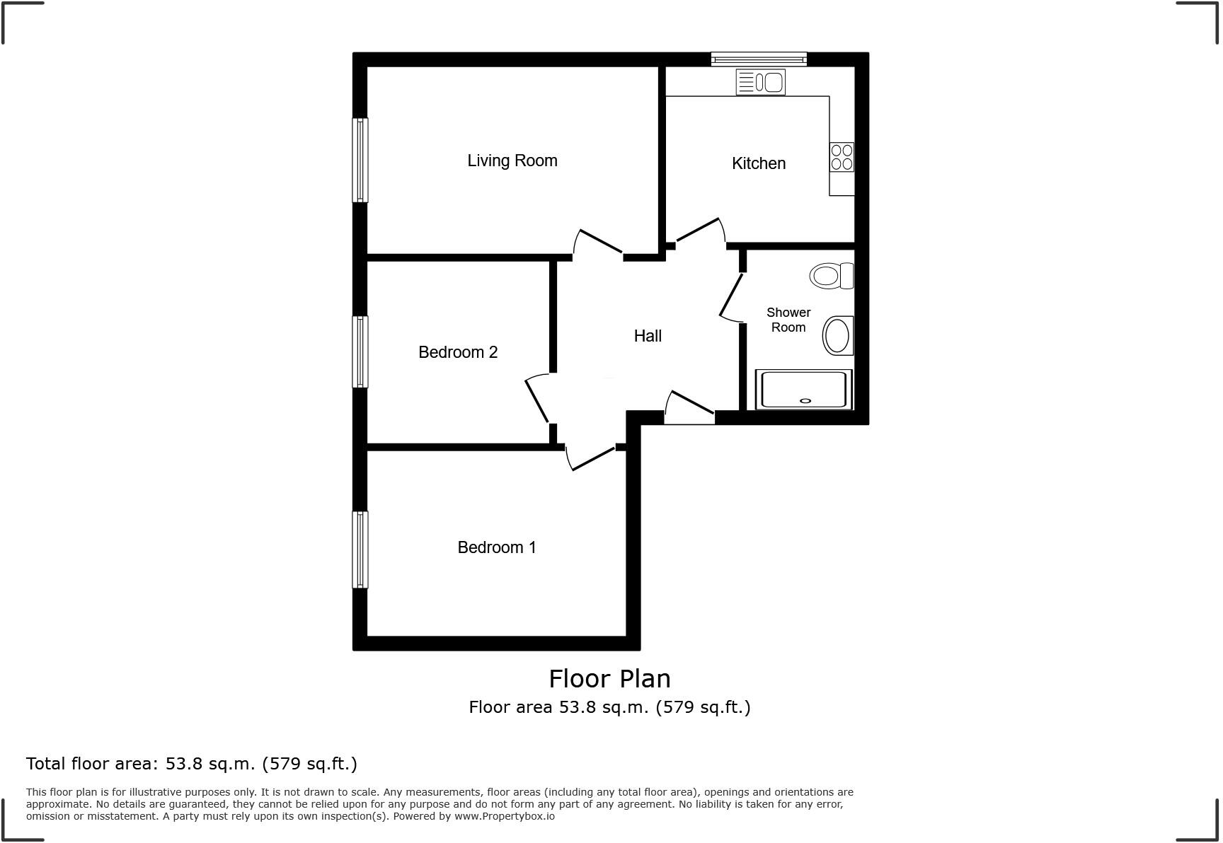 Brookside Close, Freshwater, Isle of Wight floorplan