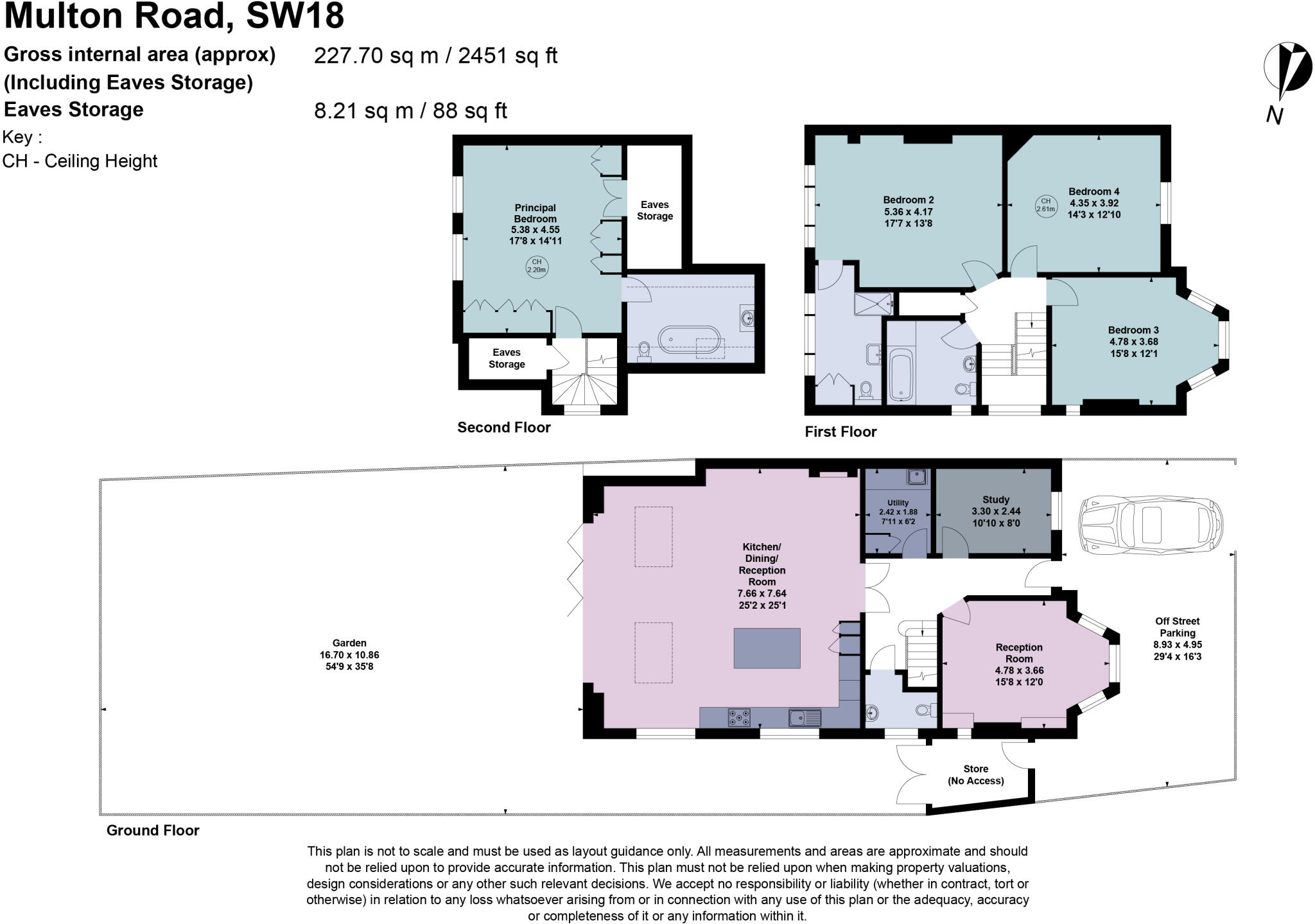 Multon Road, London, SW18 floorplan