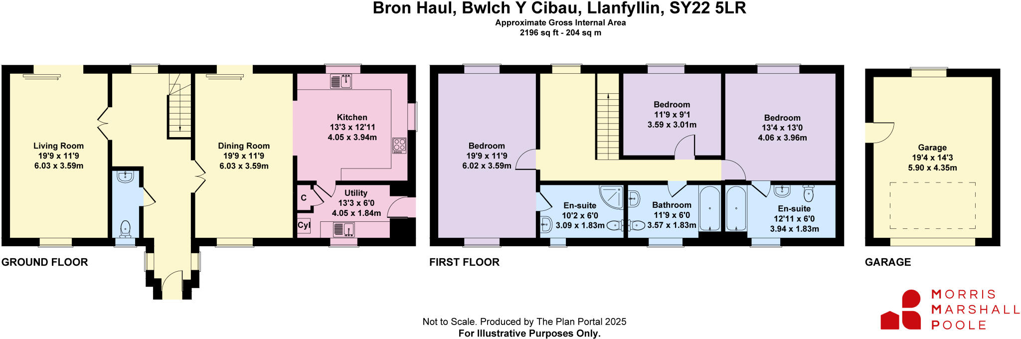 Bwlch-y-Cibau, Llanfyllin, Powys, SY22 floorplan