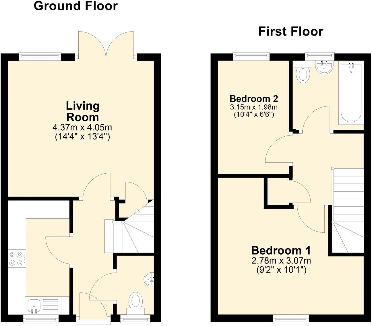 Lamplighters Walk, Trowbridge floorplan