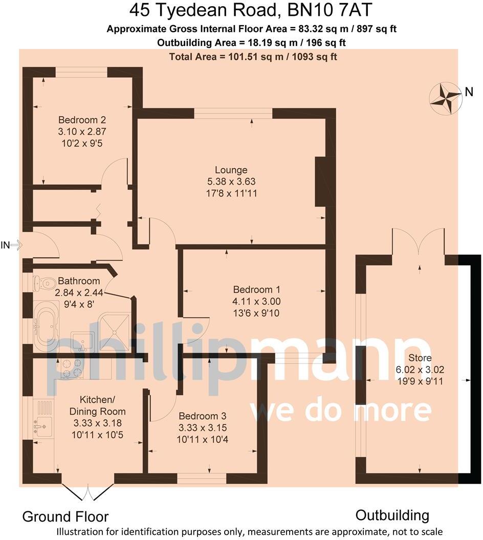 Tyedean Road, PEACEHAVEN floorplan