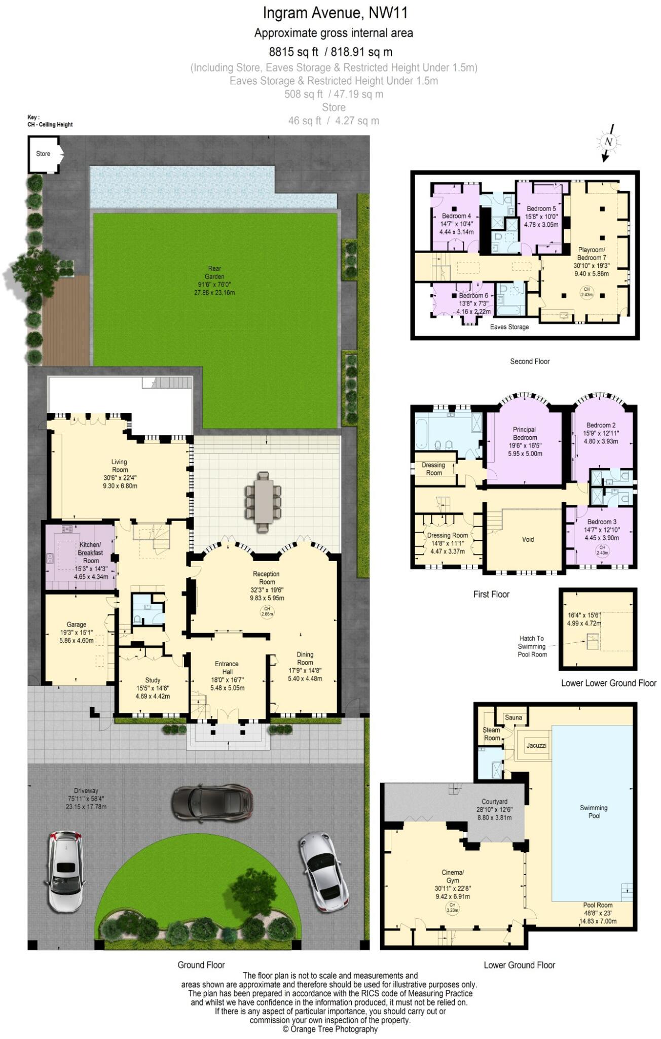 Ingram Avenue, Hampstead Garden Suburb, NW11  floorplan