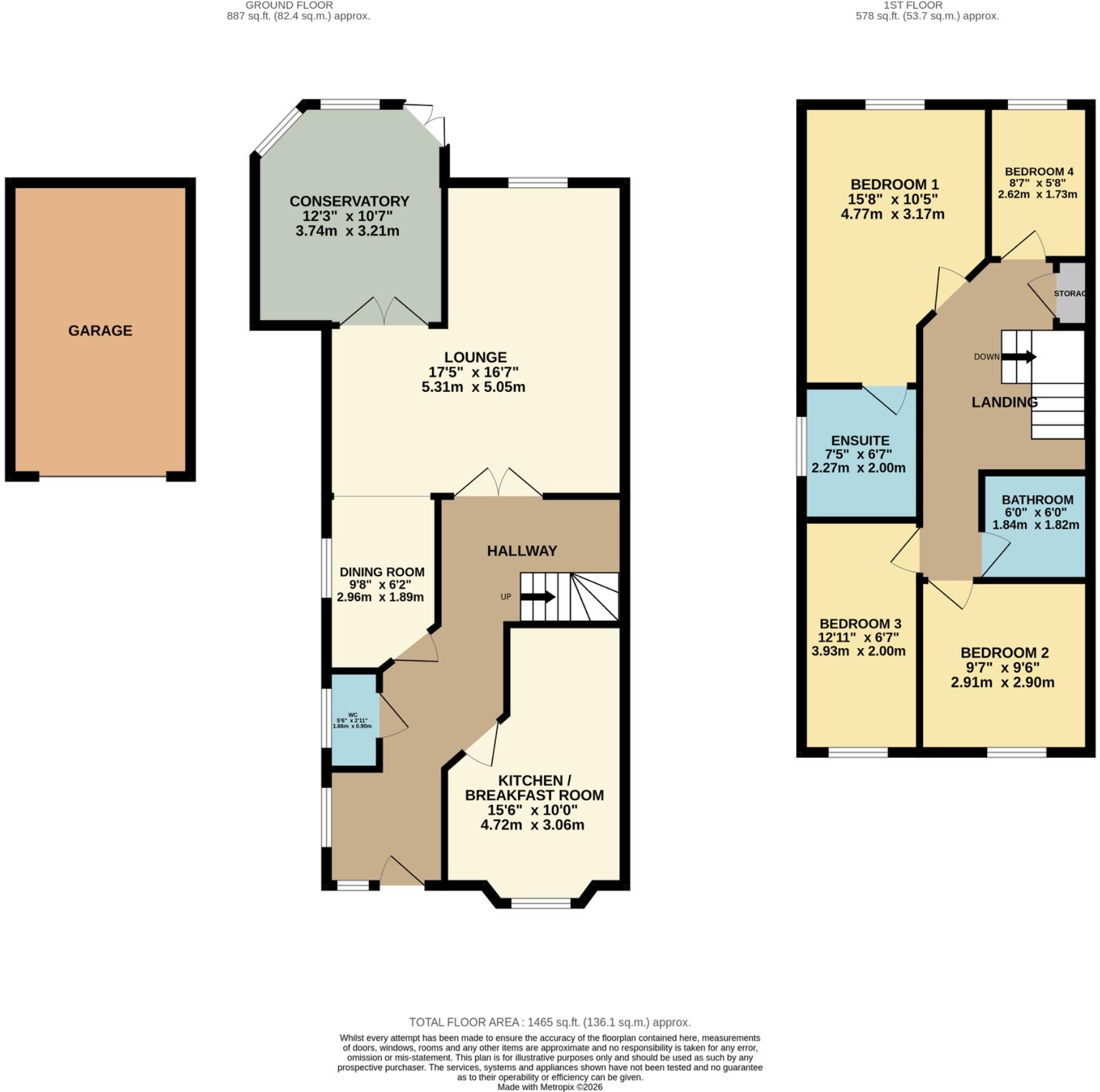 1, Orchard Villas, Park Road, Farnham Royal, Buckinghamshire, SL2 3BF floorplan