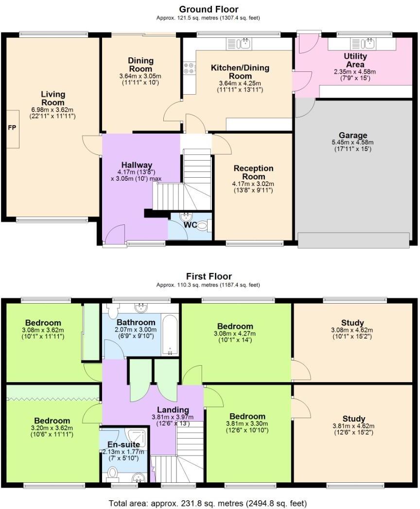 Green Close, Keyworth, Nottingham floorplan