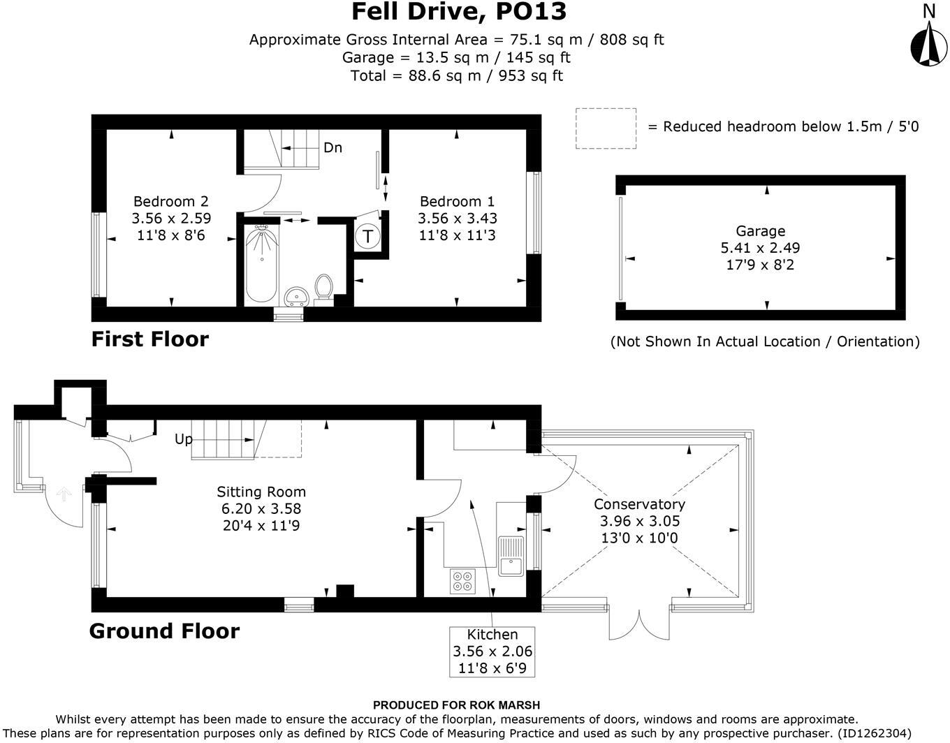 Fell Drive, Lee-On-The-Solent floorplan
