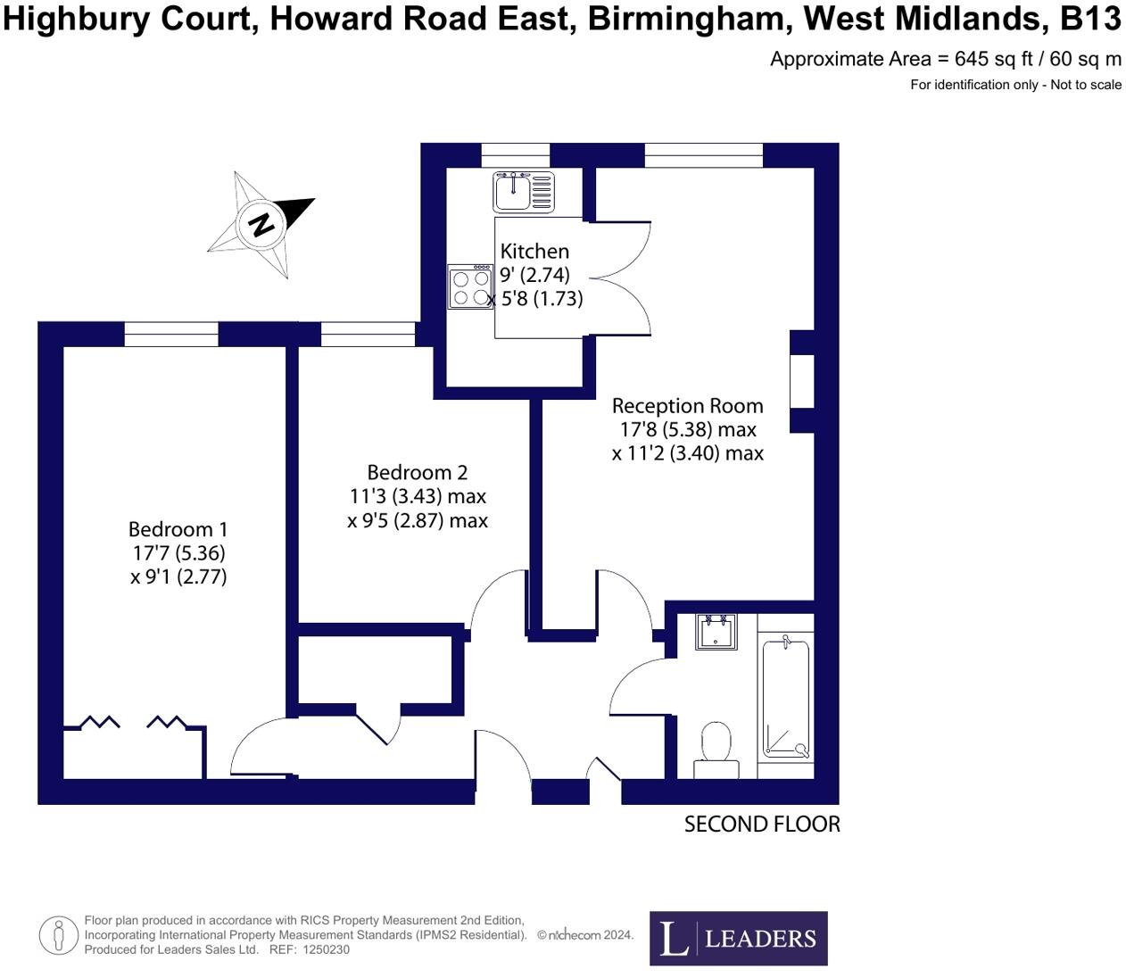Howard Road East, Kings Heath, Birmingham floorplan