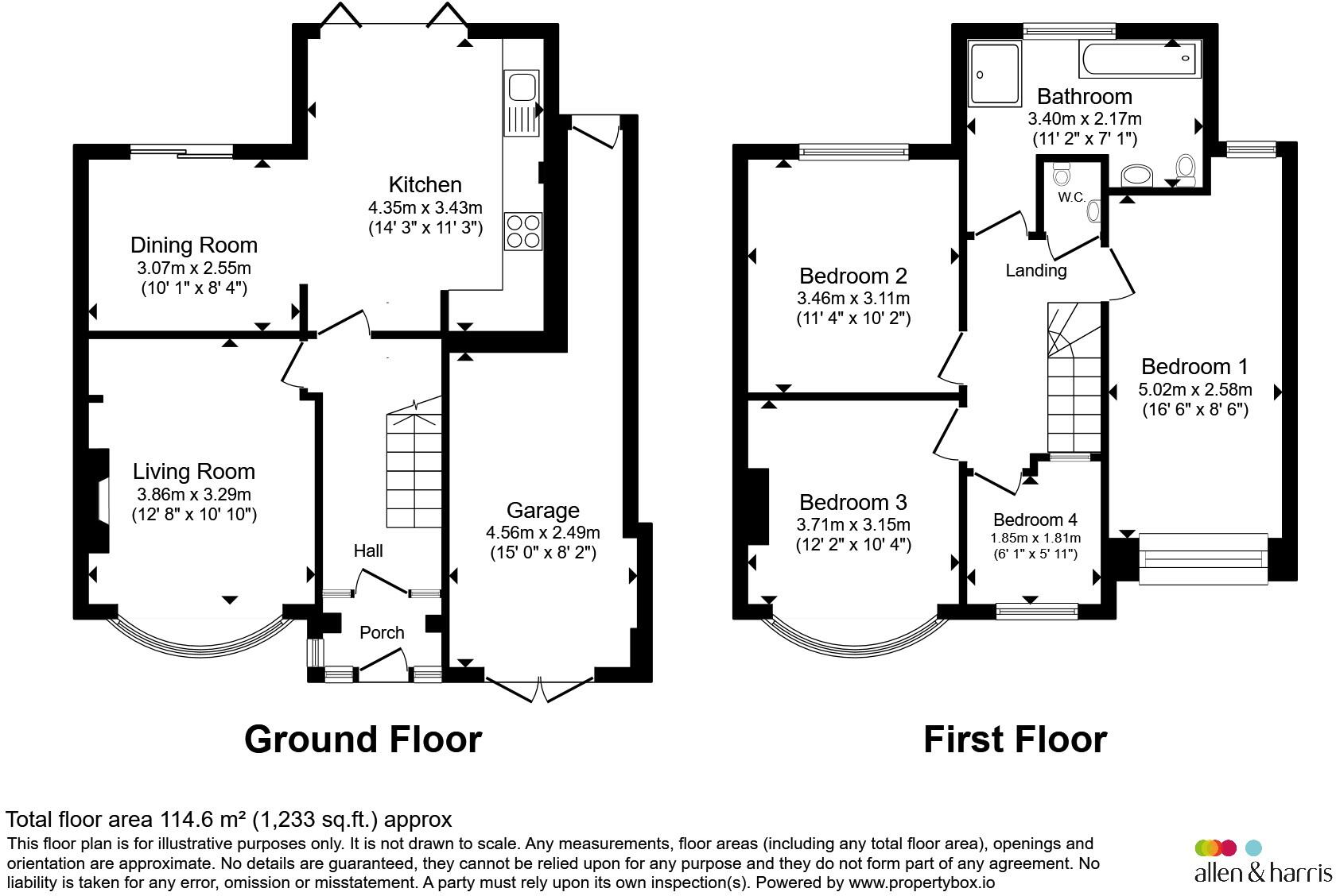 Cornwall Avenue, Swindon floorplan