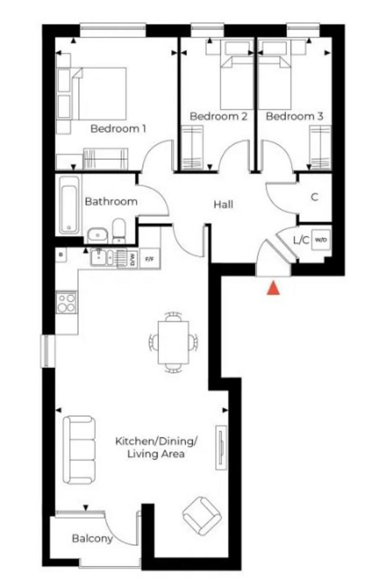 Wessex Close, London floorplan