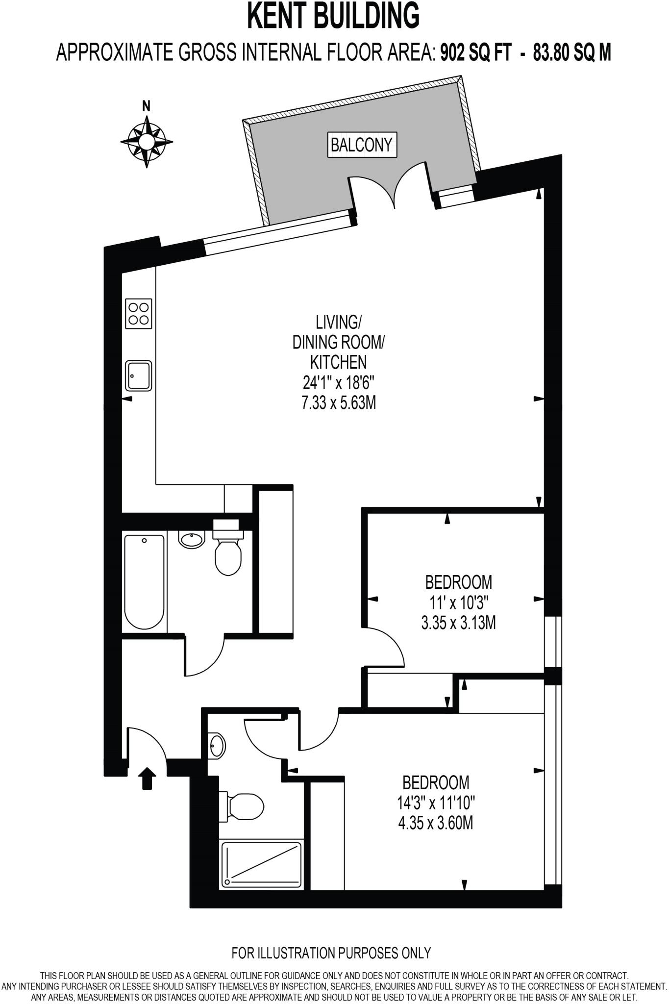 Kent Building, London City Island, E14 floorplan