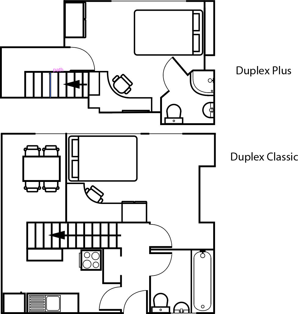 Newman University Students Duplex Apartment, deluxe ensuite room in Harborne floorplan