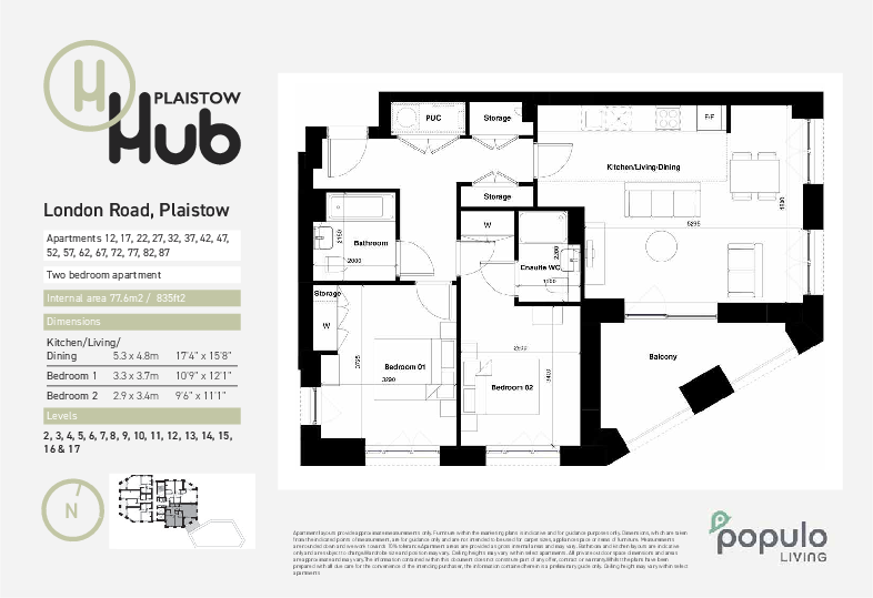 17, 261 Plaistow Road, Plaistow, Newham, London floorplan