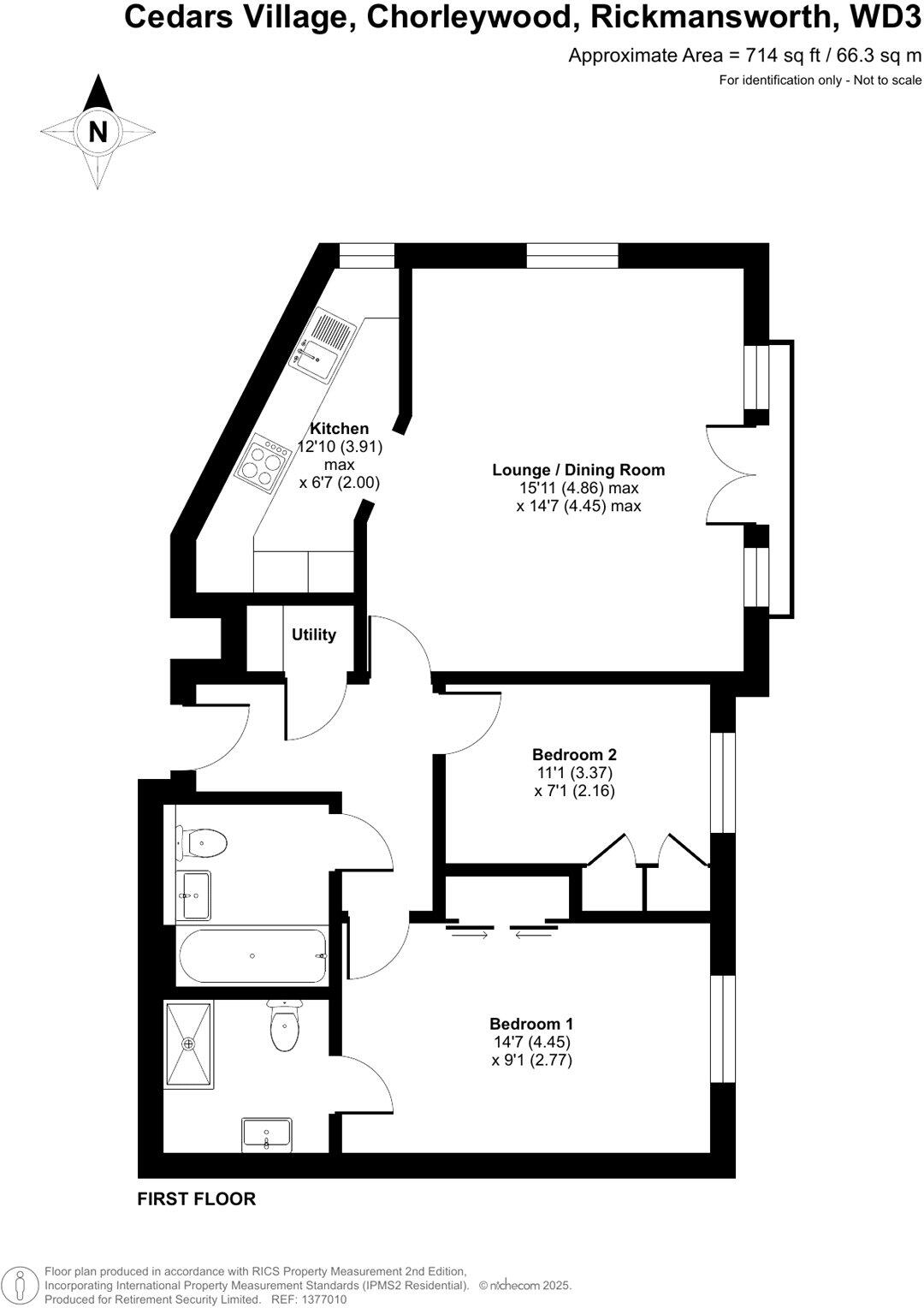 Homewood Court, Cedars Village, Chorleywood, Hertfordshire, WD3 floorplan