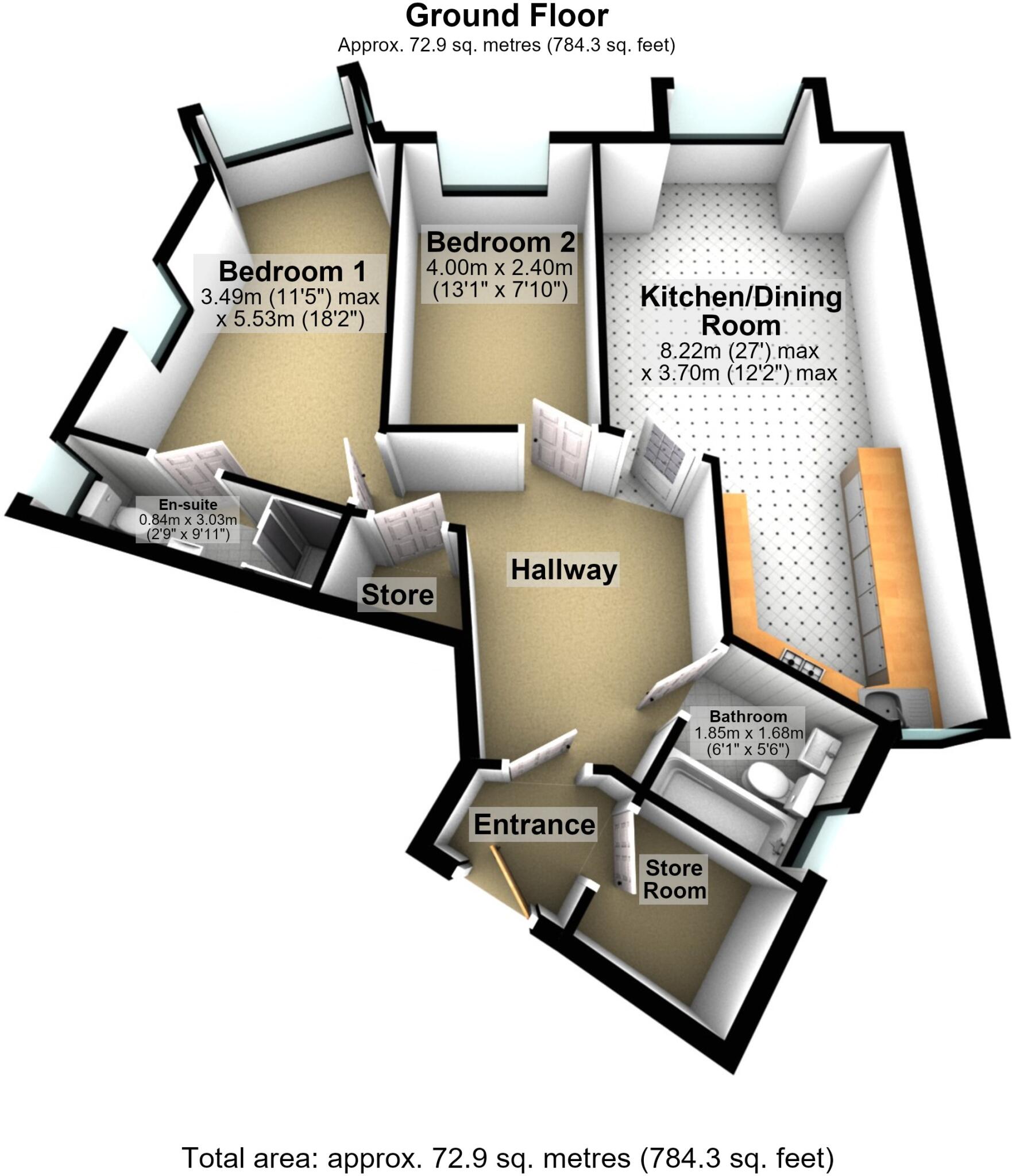 Roseville Mews, Sale, Trafford floorplan