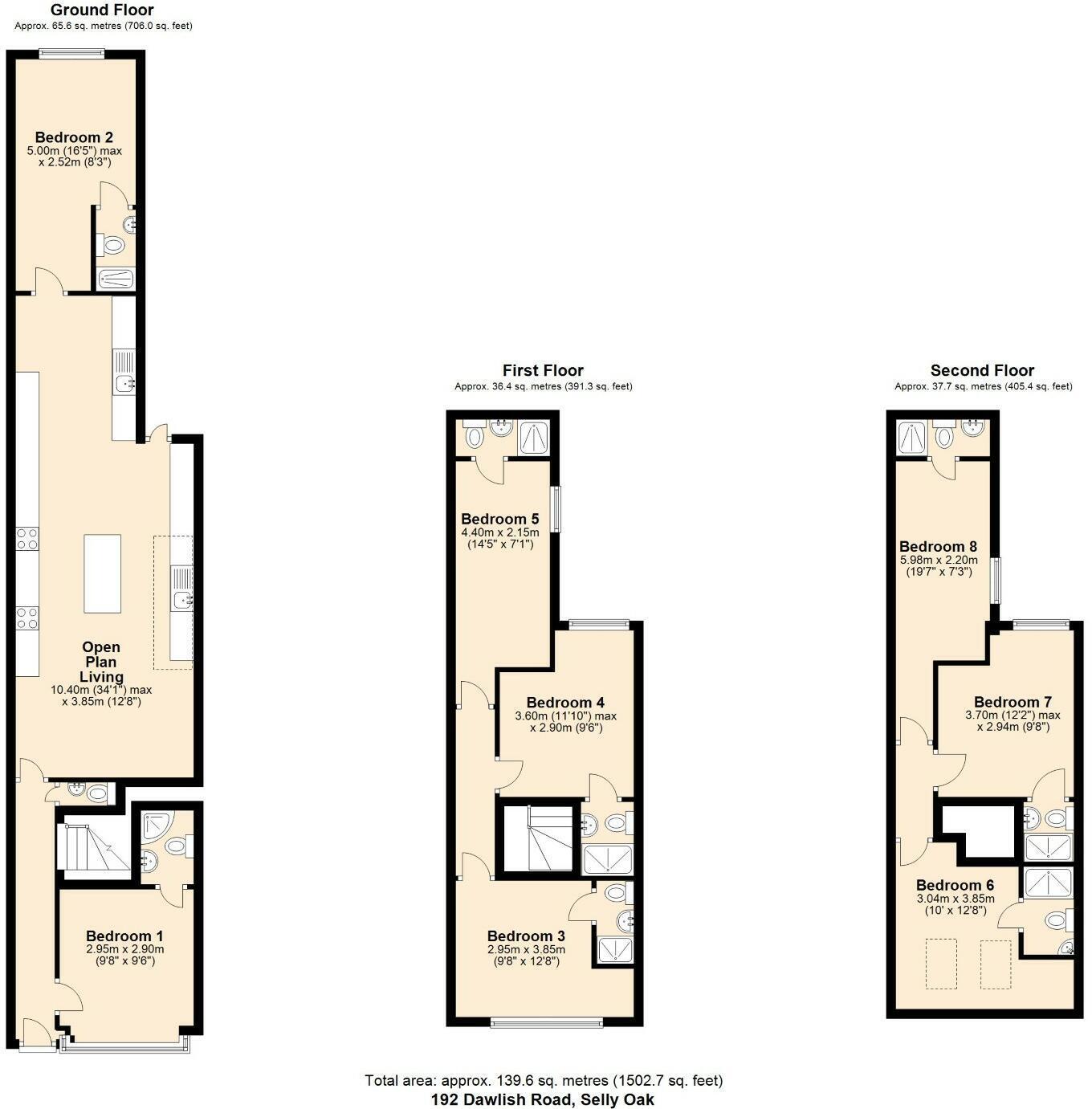 Fully Occupied Student Accommodation  - Dawlish Road, Selly Oak floorplan
