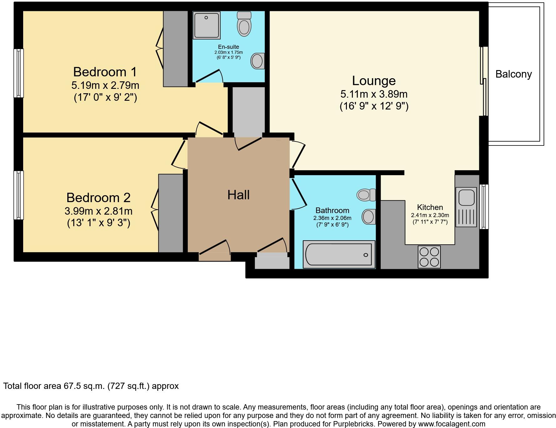 3 Accord Place, Paisley, PA2 floorplan