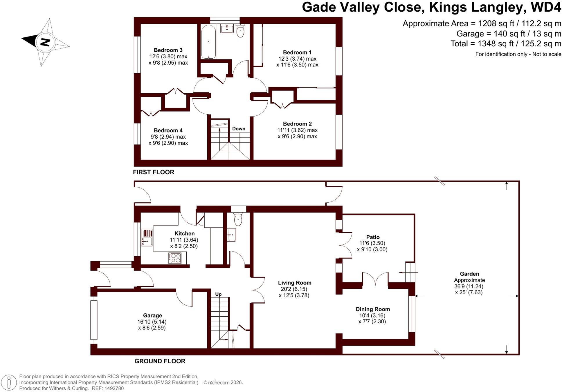 Gade Valley Close, Kings Langley, WD4 floorplan