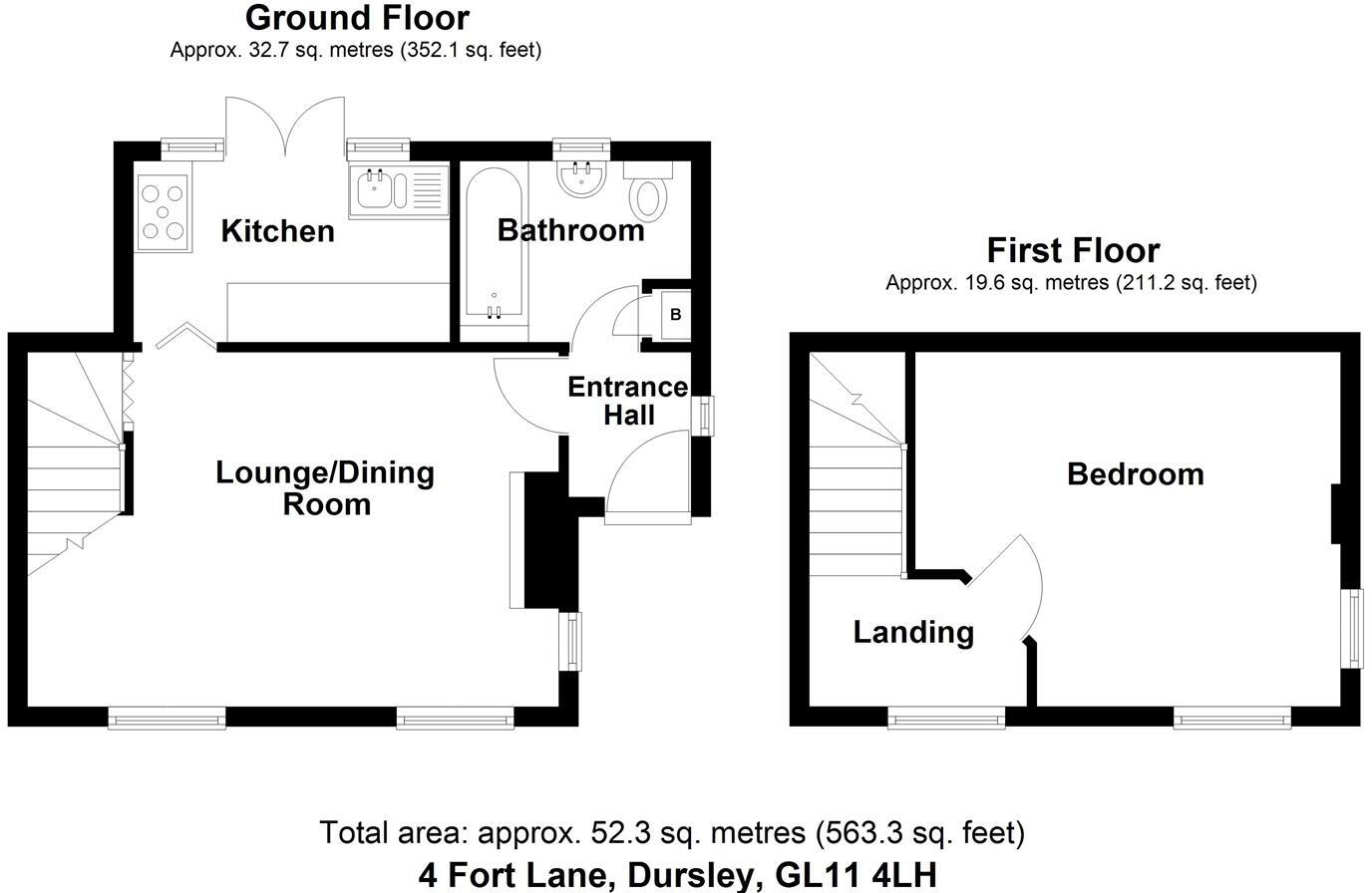Fort Lane, Dursley floorplan