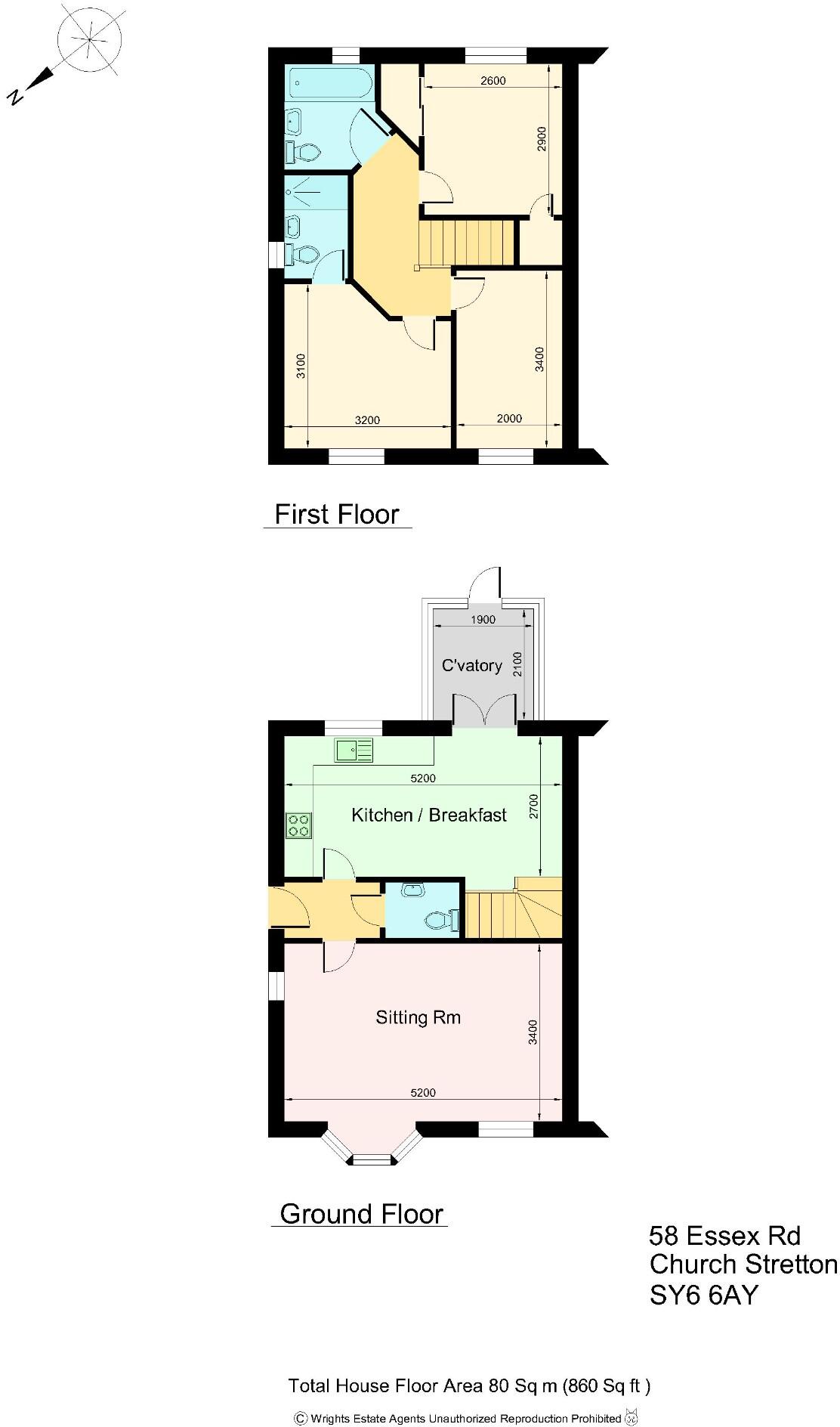 58 Essex Road, Church Stretton, Shropshire, SY6 floorplan
