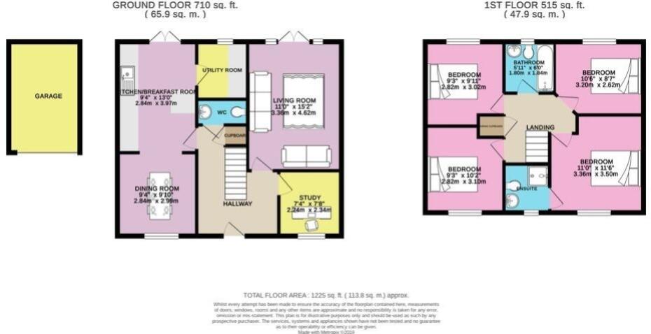 83 Havisham Drive, Swindon, SN25 floorplan