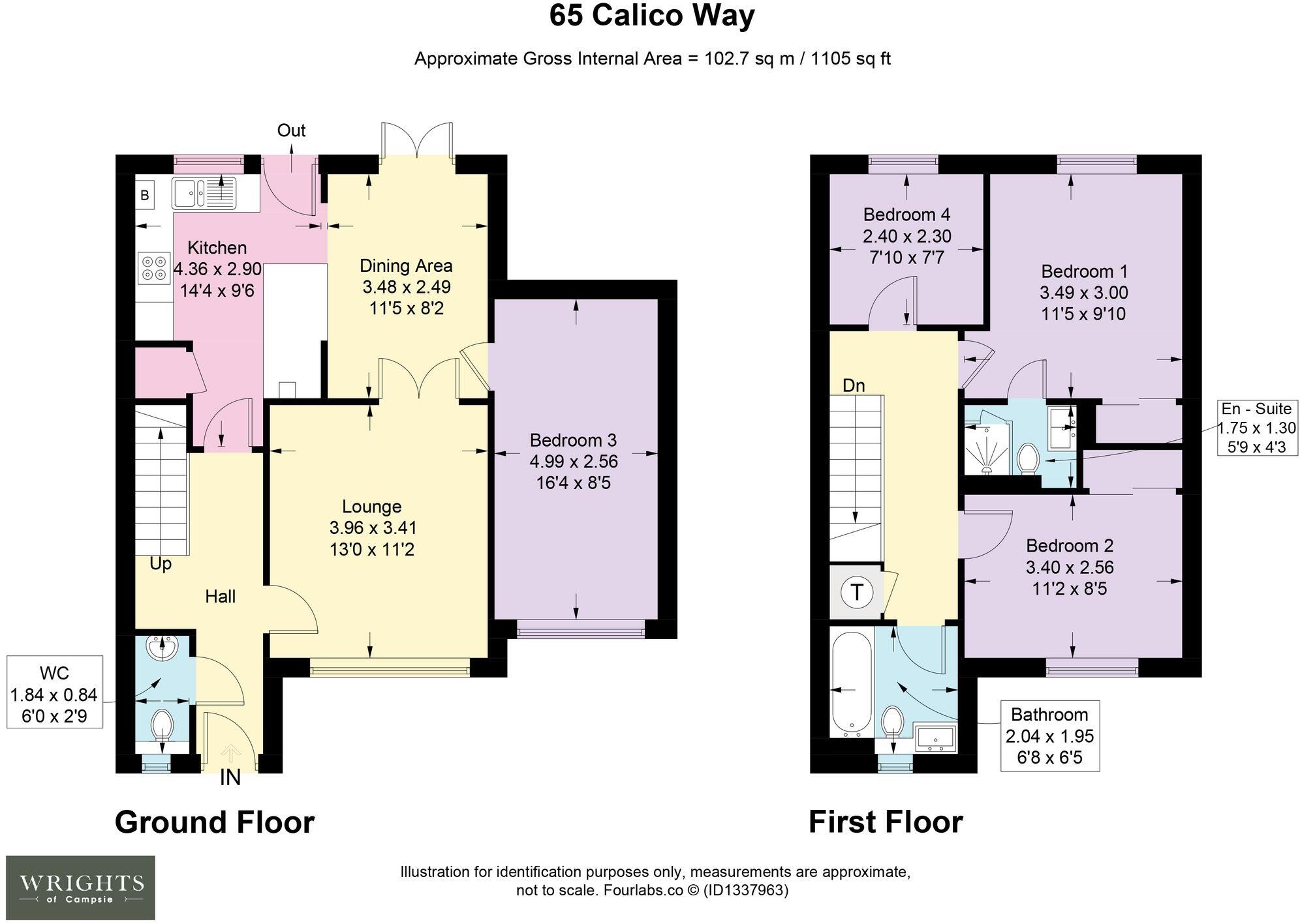 Calico Way, Lennoxtown, G66 floorplan