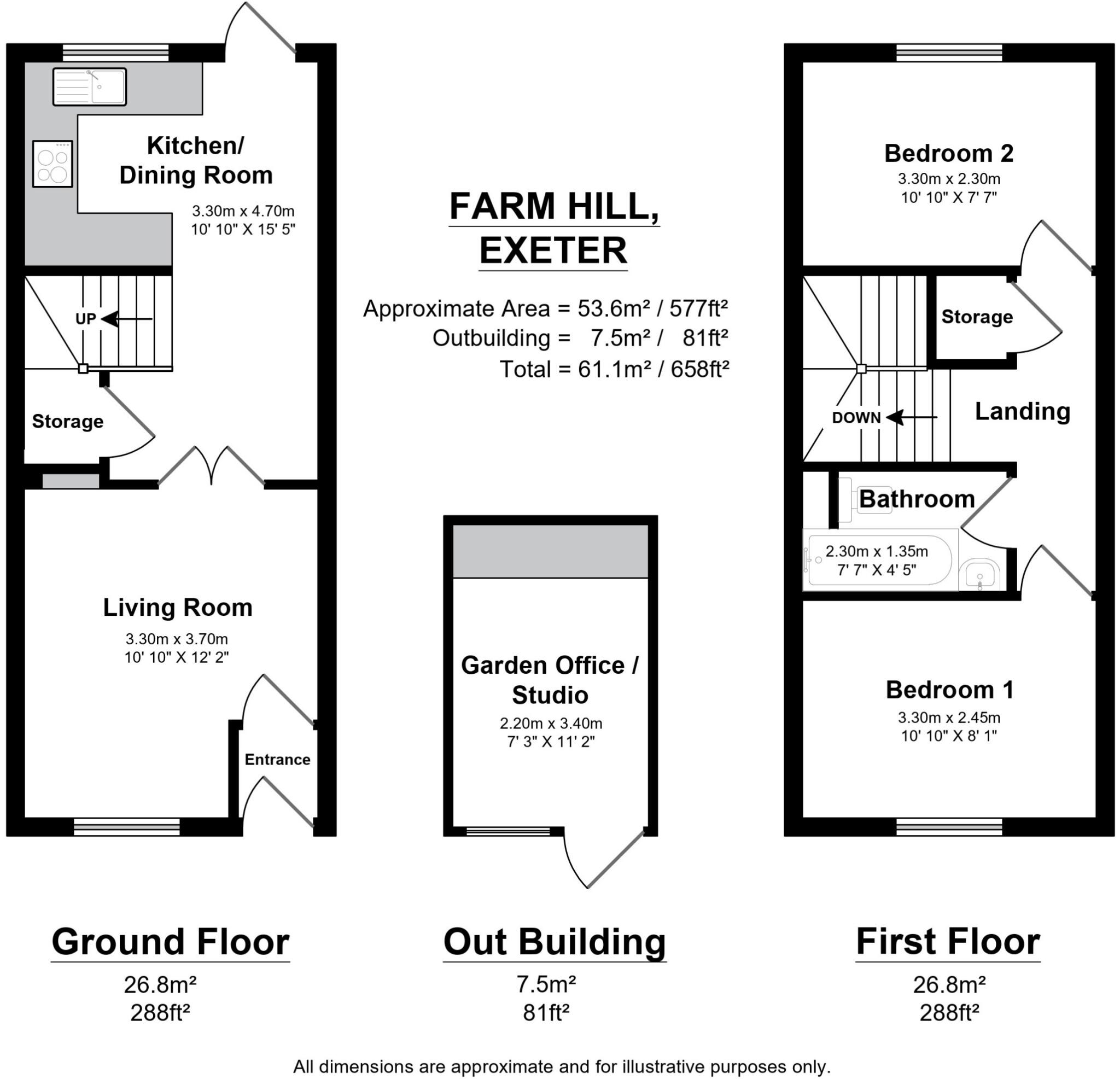 Farm Hill, Exwick, Exeter, EX4 floorplan