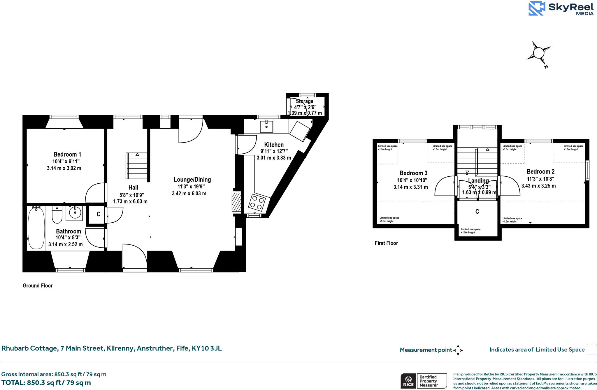 Rhubarb Cottage, 7 Main Street, Kilrenny, Anstruther floorplan