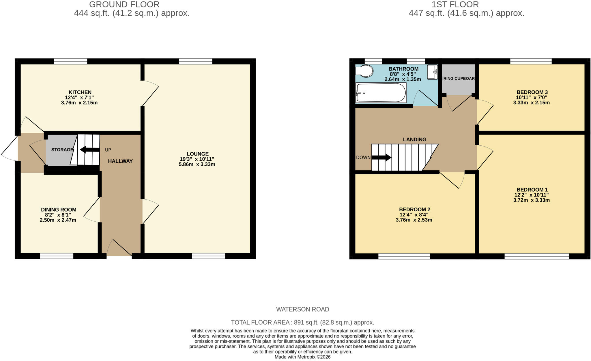 Waterson Road, Chadwell St Mary, Grays, Essex, RM16 floorplan